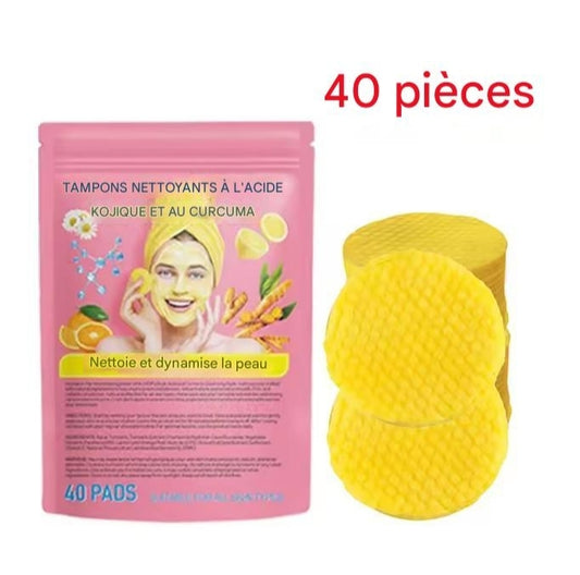 Cotons MAGIC GLOW  au Curcuma & Acide Kojique - 40 Cotons